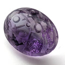 Amethyst faceted oval fantasy cut gemstone, 19.23ct, from Marabá, Pará, Brazil, view 11 of 15