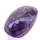 Amethyst faceted oval fantasy cut gemstone, 19.23ct, from Marabá, Pará, Brazil, view 12 of 15