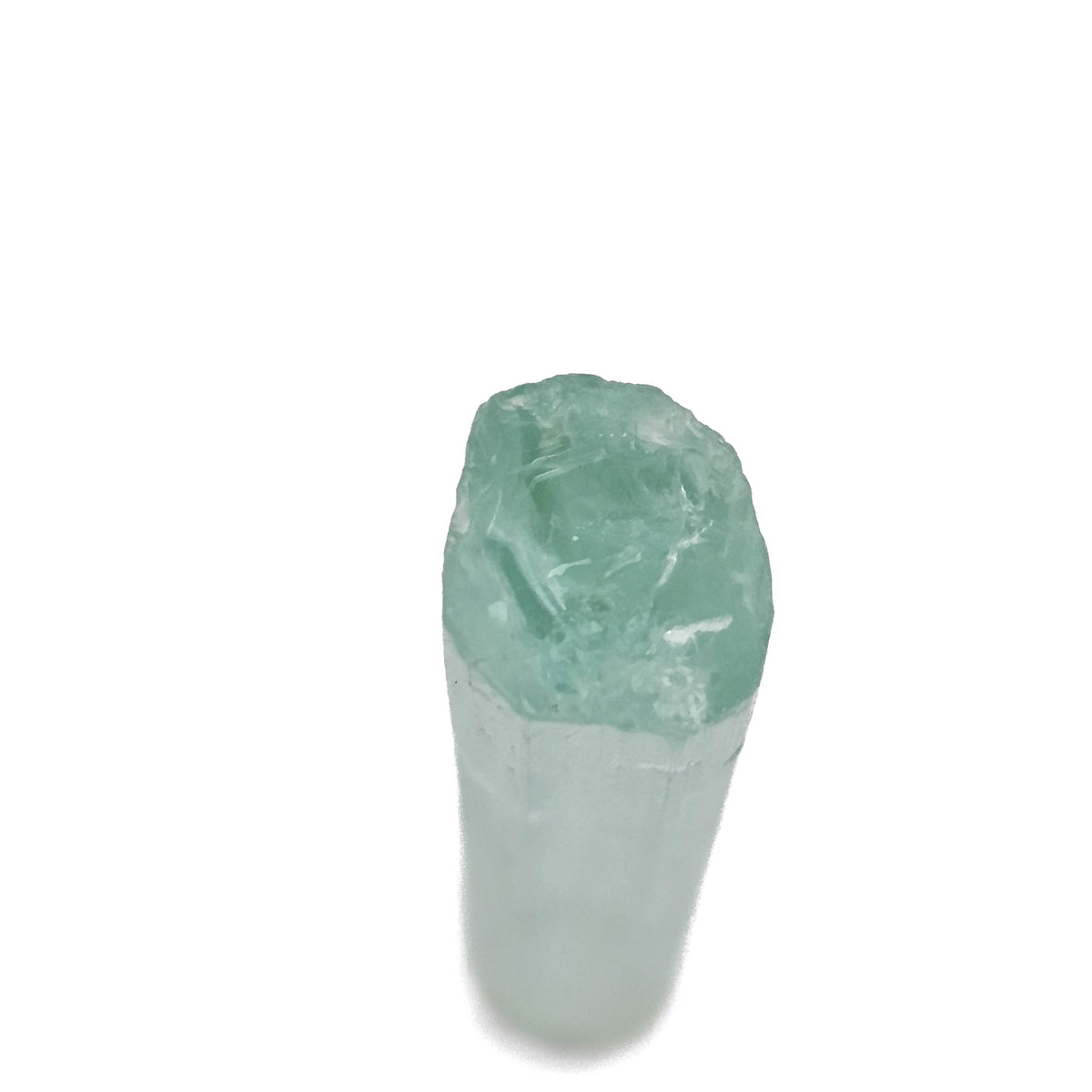 Aquamarine specimen, a variety of beryl, from Shigar Valley, Skardu District, Gilgit-Baltistan, Pakistan.