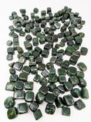 BC jade (nephrite) gloss finish tumbled stones from Northern British Columbia, Canada, grade B, group, view 3 of 8