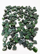 BC jade (nephrite) gloss finish tumbled stones from Northern British Columbia, Canada, grade B+, group, view 5 of 8