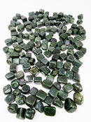 BC jade (nephrite) gloss finish tumbled stones from Northern British Columbia, Canada, grade B, group, view 6 of 8