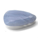 Blue lace agate faceted Tablet Cut gemstone, 13.13ct, from Ysterputs, Namibia, view 4 of 6