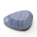 Blue lace agate faceted Tablet Cut gemstone, 13.13ct, from Ysterputs, Namibia, view 6 of 6