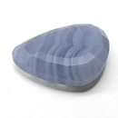 Blue lace agate faceted Tablet Cut gemstone, 13.13ct, from Ysterputs, Namibia, rotating view