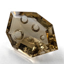 Citrine faceted freeform fantasy cut gemstone, 10.00ct, from Brazil, view 2 of 13