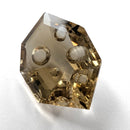 Citrine faceted freeform fantasy cut gemstone, 10.00ct, from Brazil, view 3 of 13