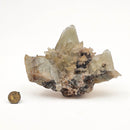 Dogtooth Calcite on Fluorite - Mineral