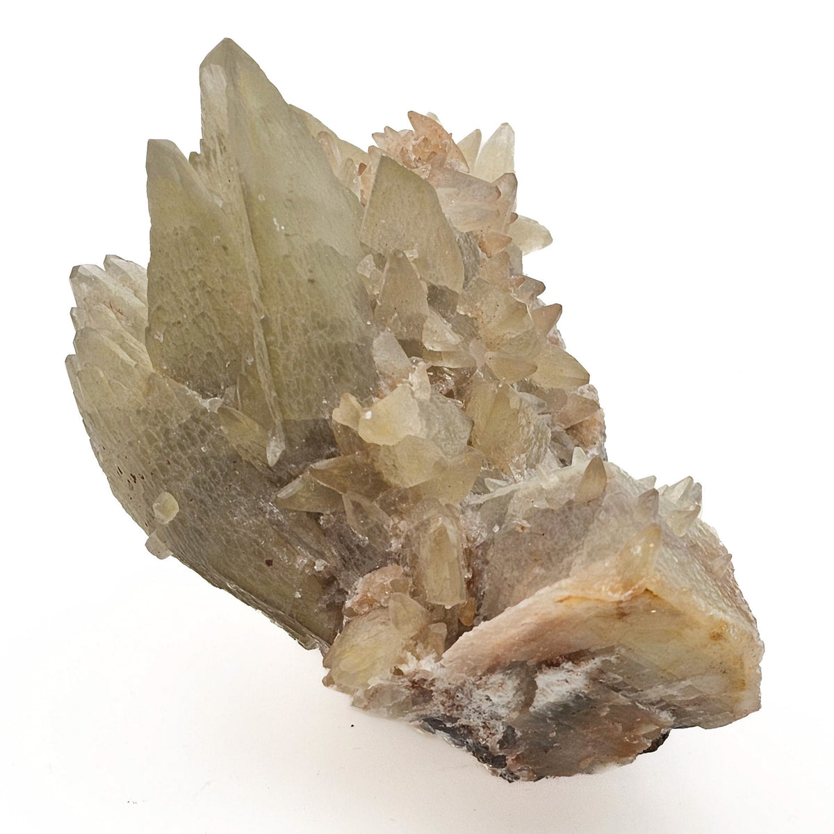 Dogtooth Calcite on Fluorite specimen.