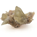 Dogtooth Calcite on Fluorite - Mineral