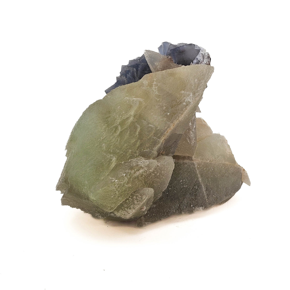 Dogtooth Calcite on Fluorite specimen.