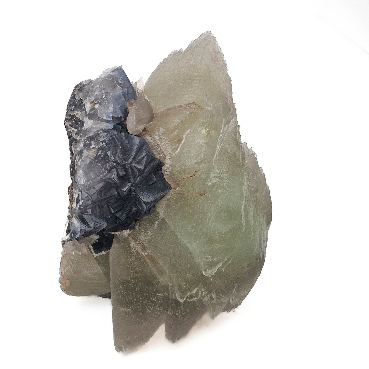 Dogtooth Calcite on Fluorite specimen.
