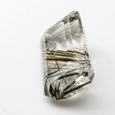 Actinolite quartz faceted emerald gemstone, 2.63ct, from Mount Breakenridge, Harrison Lake, BC, Canada, view 6 of 11