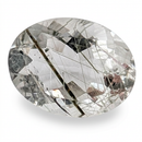 Actinolite quartz faceted oval gemstone, 6.02ct, from Mount Breakenridge, Harrison Lake, BC, Canada, view 10 of 14