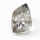 Actinolite quartz faceted cushion gemstone, 12.03ct, from Mount Breakenridge, Harrison Lake, BC, Canada, view 8 of 12