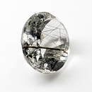 Actinolite quartz faceted oval gemstone, 6.02ct, from Mount Breakenridge, Harrison Lake, BC, Canada, view 8 of 14