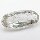 Actinolite quartz faceted oval gemstone, 15.08ct, from Mount Breakenridge, Harrison Lake, BC, Canada, view 8 of 11