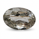 Actinolite quartz faceted oval gemstone, 3.65ct, from Mount Breakenridge, Harrison Lake, BC, Canada, view 10 of 11