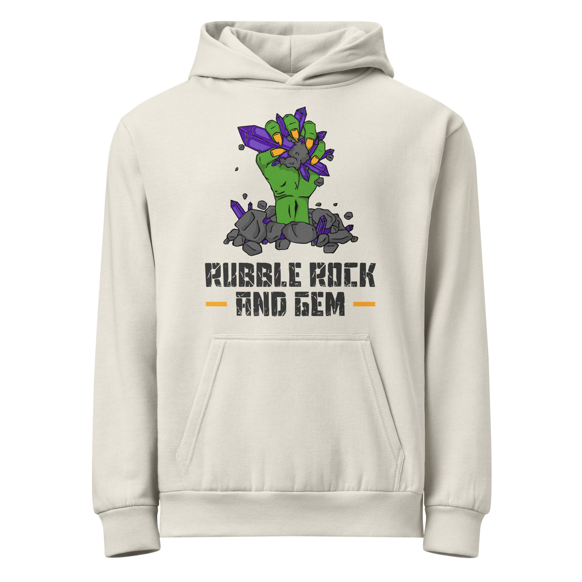 Urban Garment dyed hoodie with the classic logo.