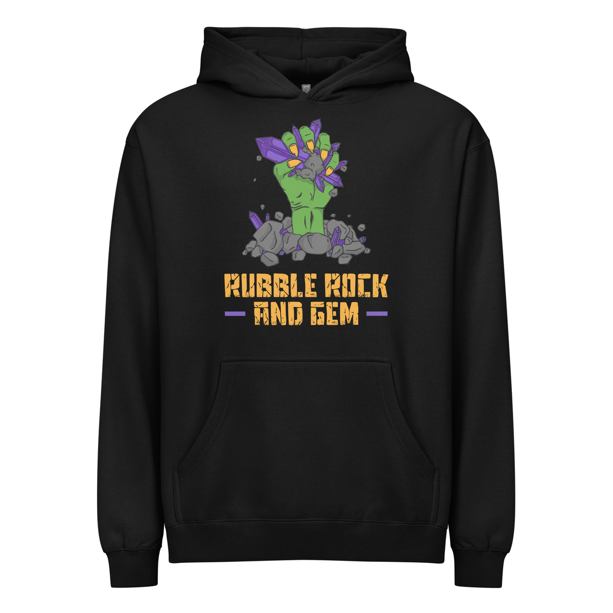 Men’s box hoodie with the classic logo.
