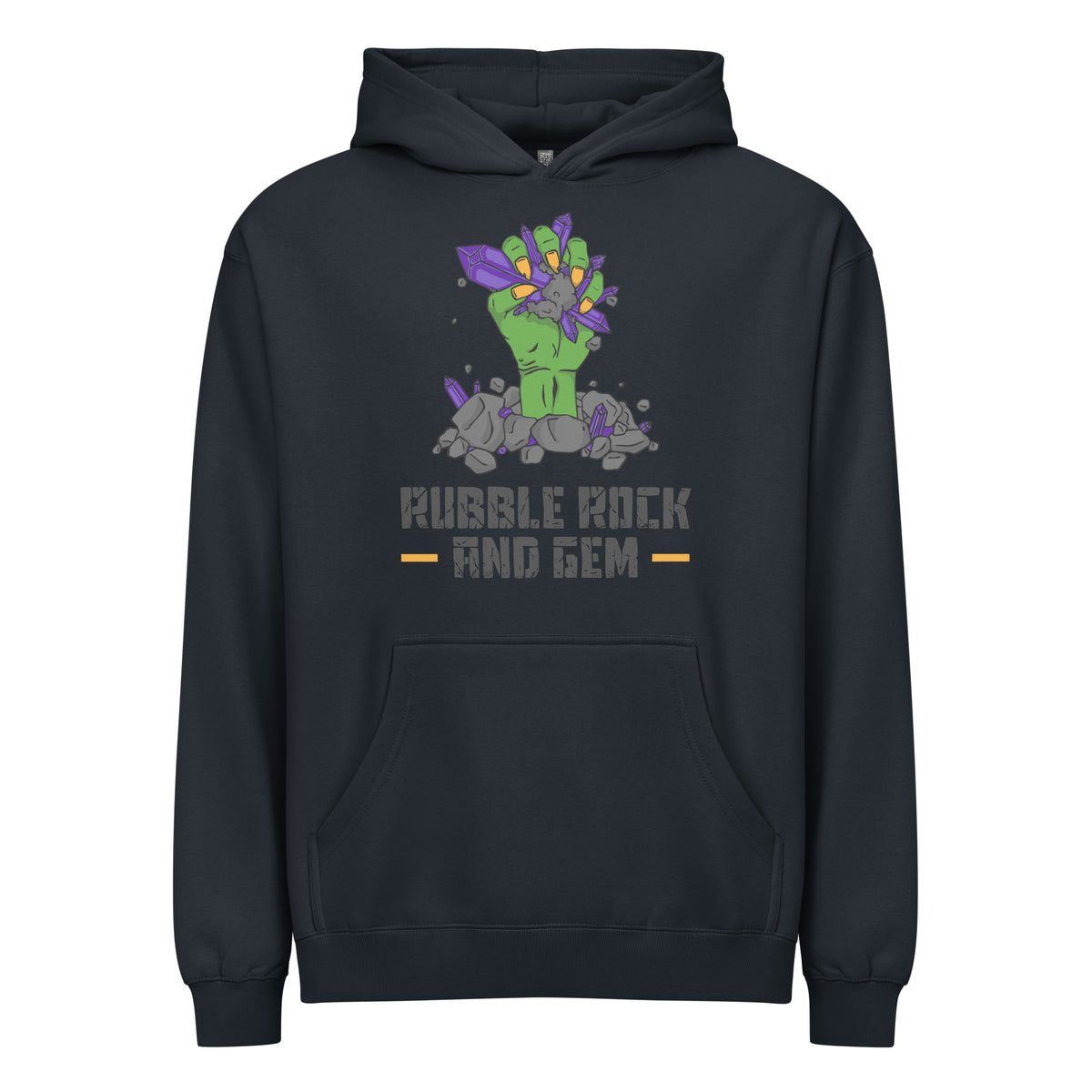 Men’s box hoodie with the classic logo.