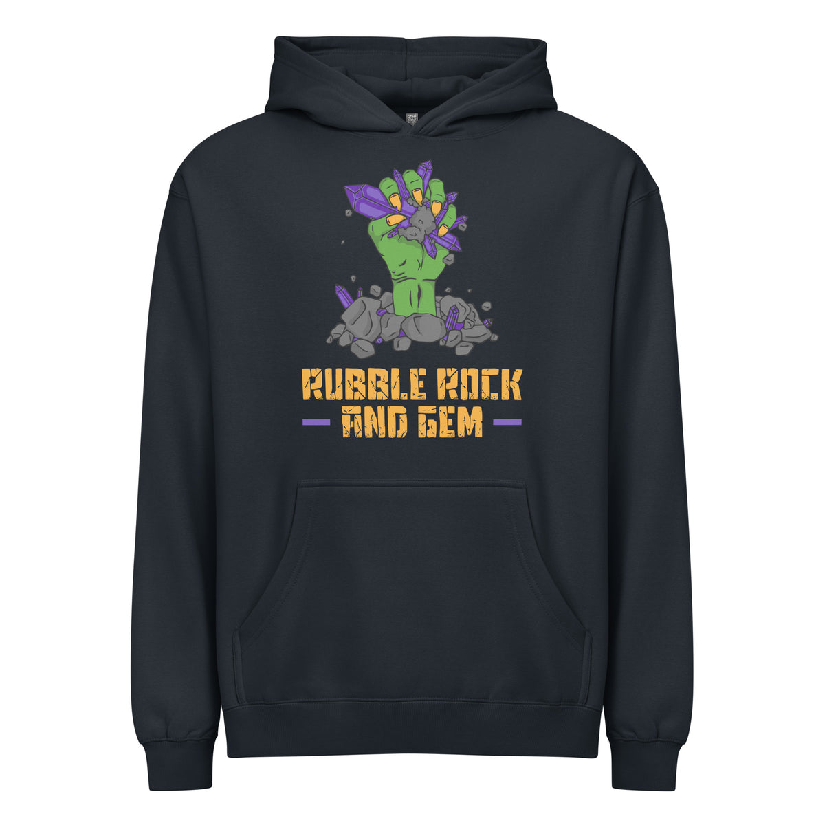 Men’s box hoodie with the classic logo.