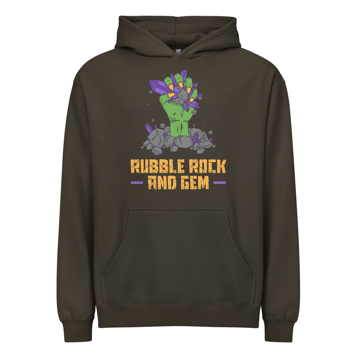 Men’s box hoodie with the classic logo.