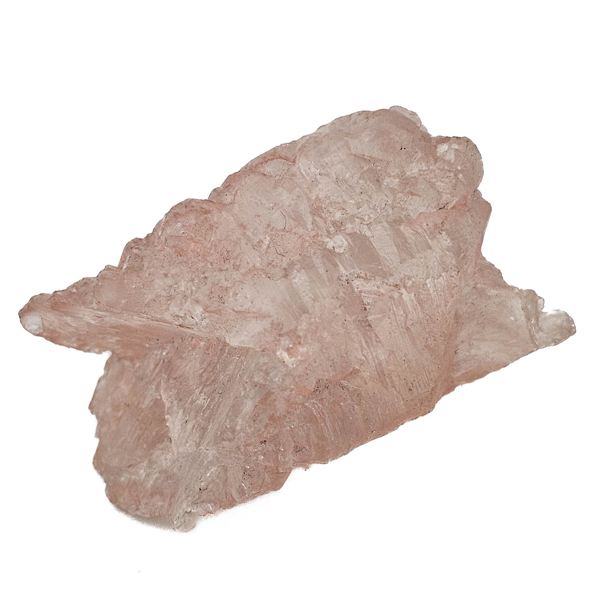 Etched Morganite specimen, a variety of beryl.