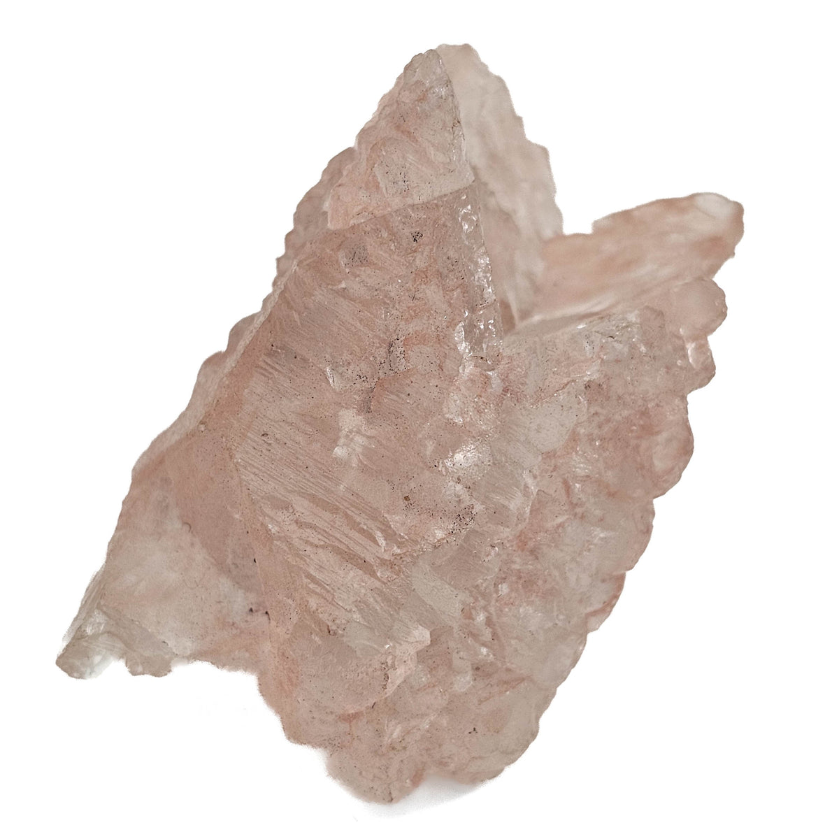 Etched Morganite specimen, a variety of beryl.