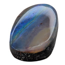 Solid Australian opal cabochon freeform gemstone, 5.06ct, from Queensland, Australia, view 3 of 8