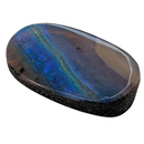 Solid Australian opal cabochon freeform gemstone, 5.06ct, from Queensland, Australia, rotating view