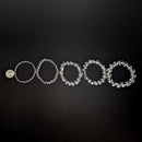 Optical Clear Quartz - Bead Bracelet
