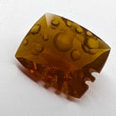 Oregon fire opal faceted cushion fantasy cut gemstone, 4.06ct, view 3 of 11