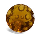 Oregon fire opal faceted round fantasy cut gemstone, 1.82ct, view 1 of 11