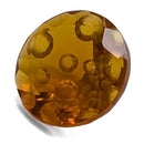 Oregon fire opal faceted round fantasy cut gemstone, 1.82ct, view 3 of 11