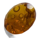 Oregon fire opal faceted round fantasy cut gemstone, 1.82ct, view 4 of 11