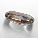 Oregon Sunstone faceted cushion cut gemstone, 4.50ct, from Plush, Oregon, on a white background, view 6 of 11