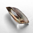 Oregon Sunstone faceted cushion cut gemstone, 4.50ct, from Plush, Oregon, on a white background, view 7 of 11