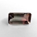 Oregon Sunstone faceted emerald cut gemstone, 2.39ct, from Plush, Oregon, on a white background, view 3 of 11