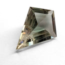 Oregon Sunstone faceted kite step cut gemstone, 3.44ct, from Plush, Oregon, on a white background, view 1 of 15