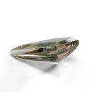 Oregon Sunstone faceted kite step cut gemstone, 3.44ct, from Plush, Oregon, on a white background, view 5 of 15