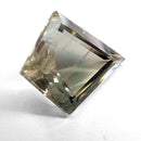Oregon Sunstone faceted kite step cut gemstone, 3.44ct, from Plush, Oregon, on a white background, view 8 of 15