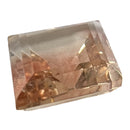 Oregon sunstone faceted lozenge gemstone, 3.42ct, view 10 of 11