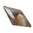 Oregon sunstone faceted lozenge gemstone, 3.42ct, rotating view