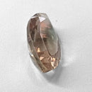 Oregon Sunstone faceted marquise cut gemstone, 1.49ct, from Plush, Oregon, on a white background, view 8 of 8