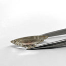 Oregon sunstone faceted marquise fantasy cut gemstone, 6.42ct, held in tweezers, view 2 of 9