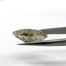 Oregon sunstone faceted marquise fantasy cut gemstone, 6.54ct, held in tweezers, view 8 of 8
