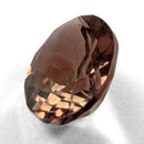 Oregon Sunstone faceted oval cut gemstone, 1.81ct, from Plush, Oregon, on a white background, view 5 of 11