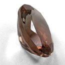 Oregon Sunstone faceted oval cut gemstone, 1.81ct, from Plush, Oregon, on a white background, view 9 of 11