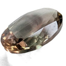 Oregon Sunstone faceted oval cut gemstone, 1.86ct, from Plush, Oregon, on a white background, view 5 of 10